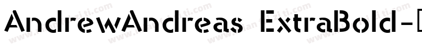 AndrewAndreas ExtraBold字体转换